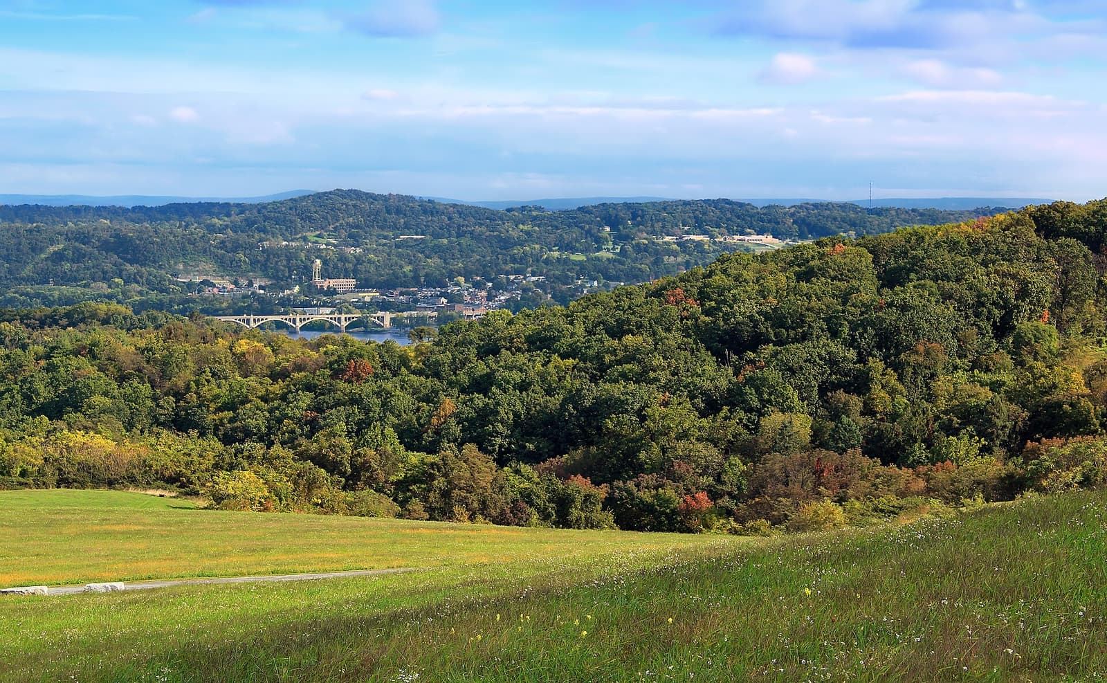 The Susquehanna River hills from Highpoint Scenic Vista, York County